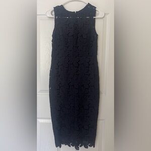 Ann Taylor Loft Women’s Lace Dress Navy Blue Size 00